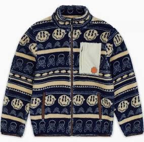 Reason "Smile Skulls" Sherpa Jacket Multi