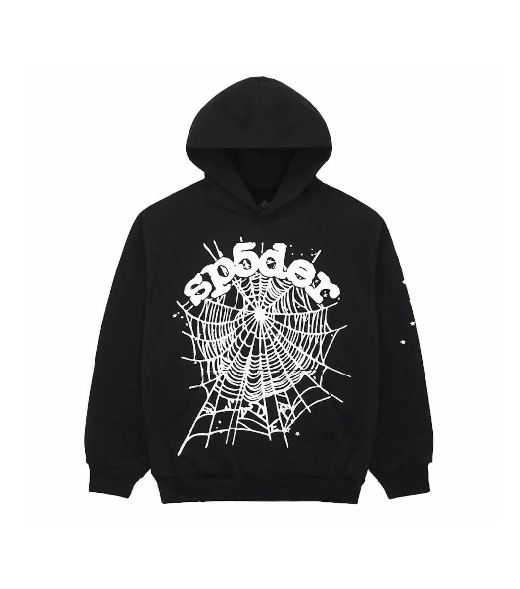 Spider Hoodie Black/White