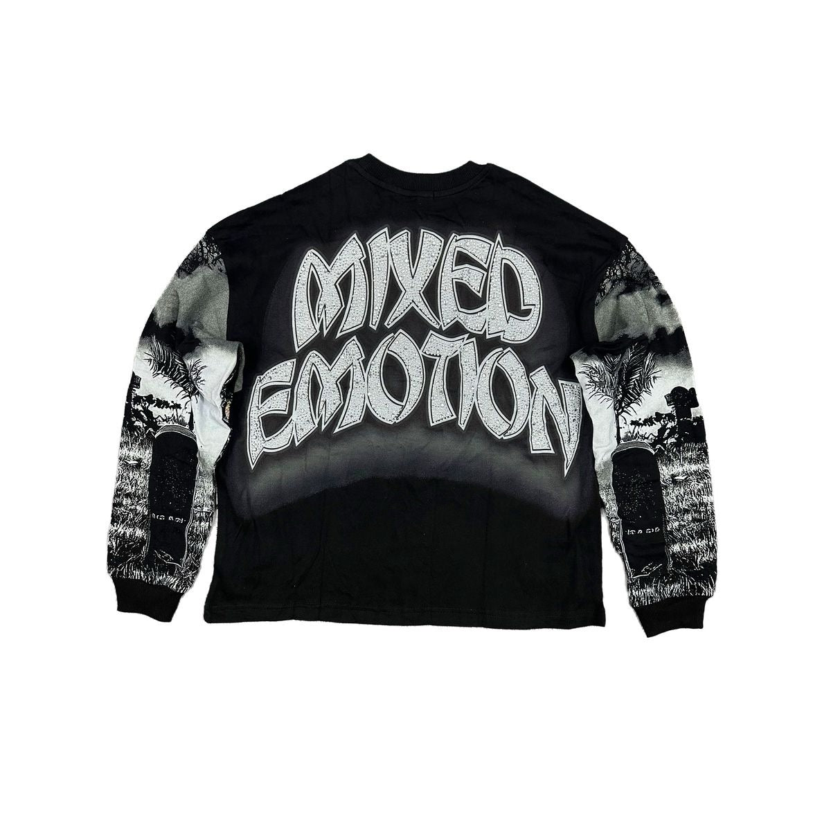 Mixed Emotion "Tombstone" Long Sleeve Black