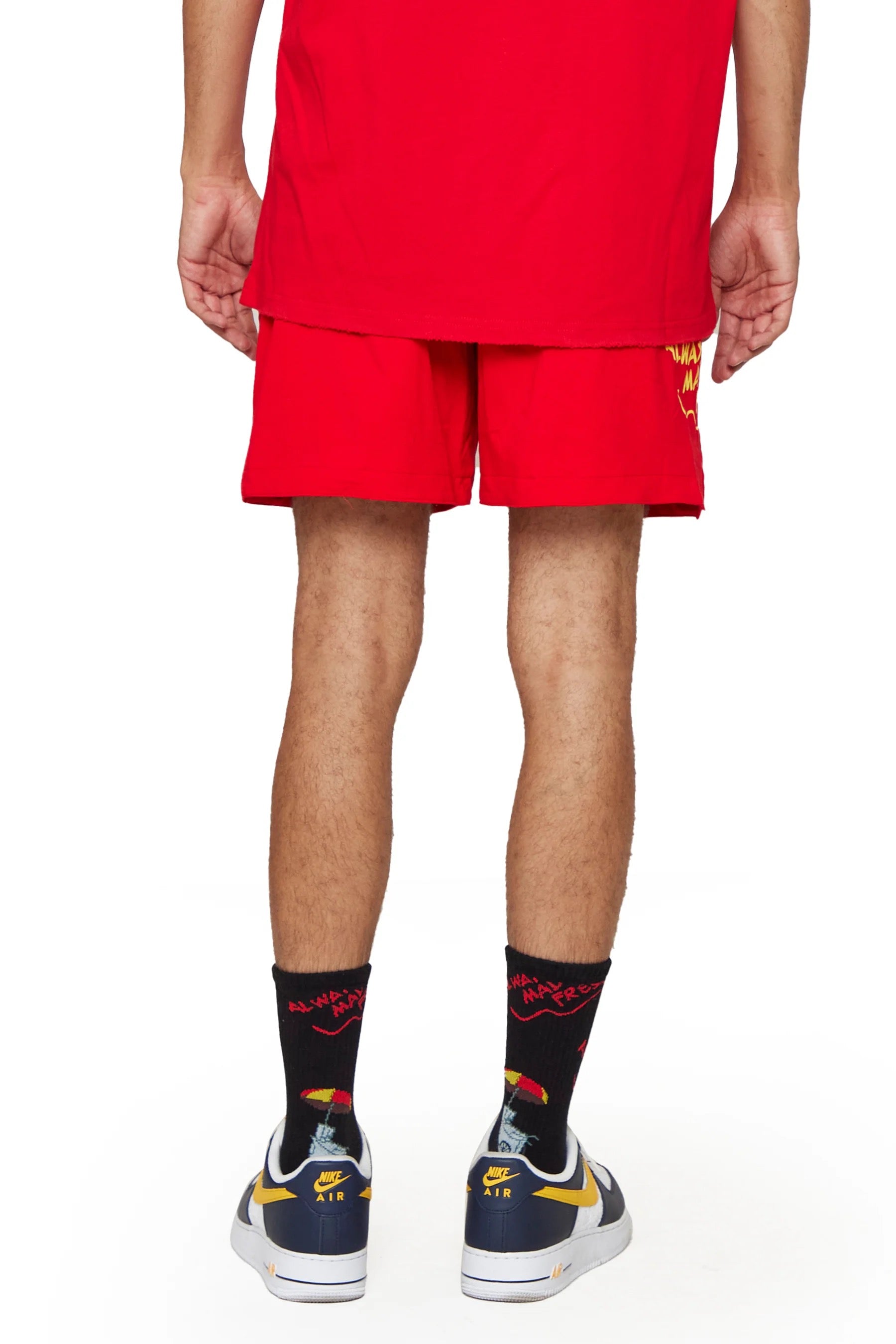6nbrhd "Hot Dog" Shorts Red