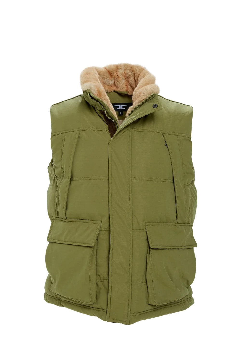 Jordan Craig "Yukon" Fur Vest Olive
