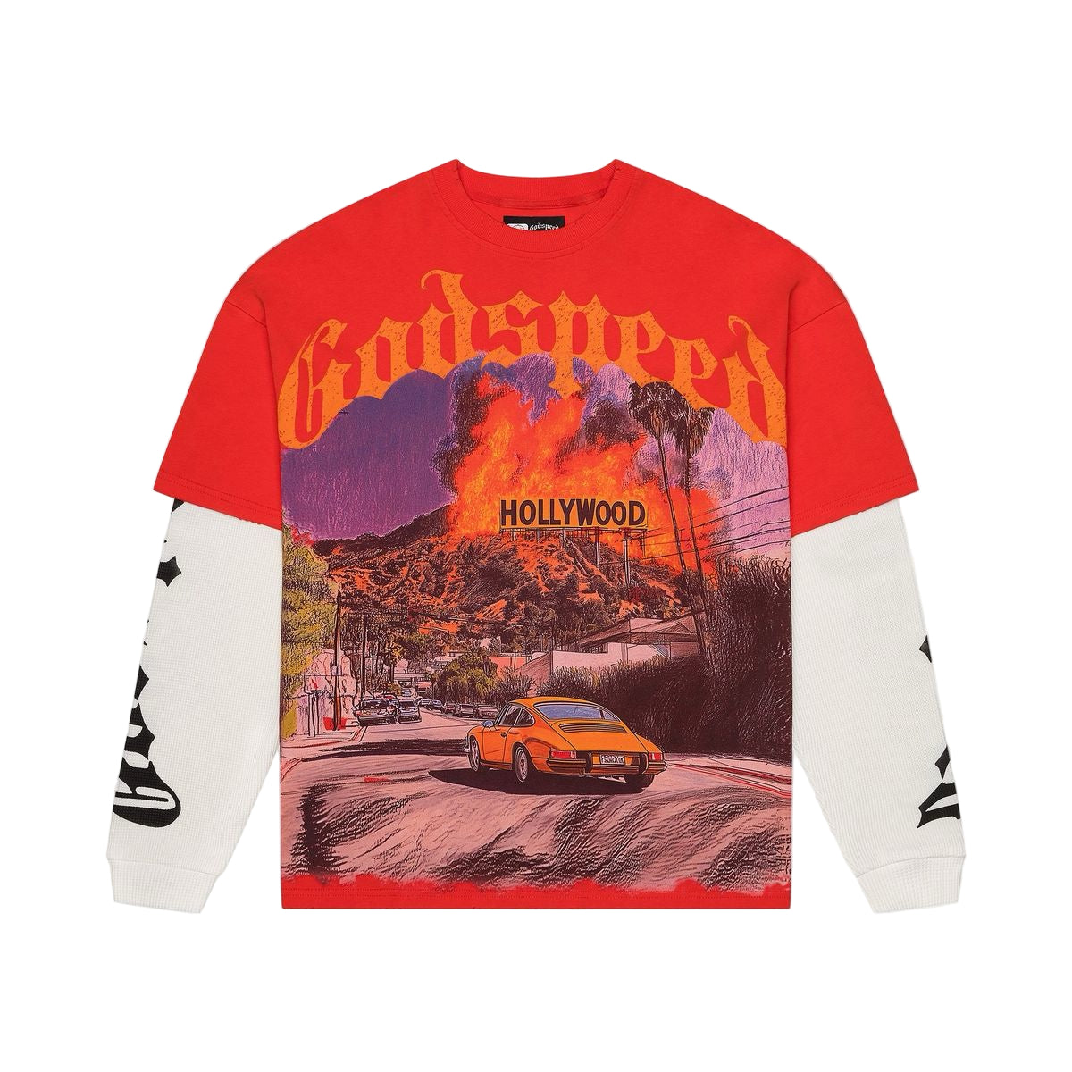 God Speed "Los Scandalous" Long Sleeve Tee Red
