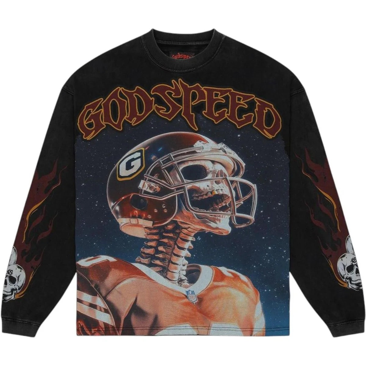 God Speed "Morale" Long Sleeve Tee Black