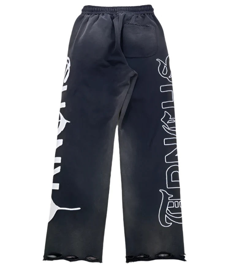 Trnchs "Crimson Script" Jogger Pants Black