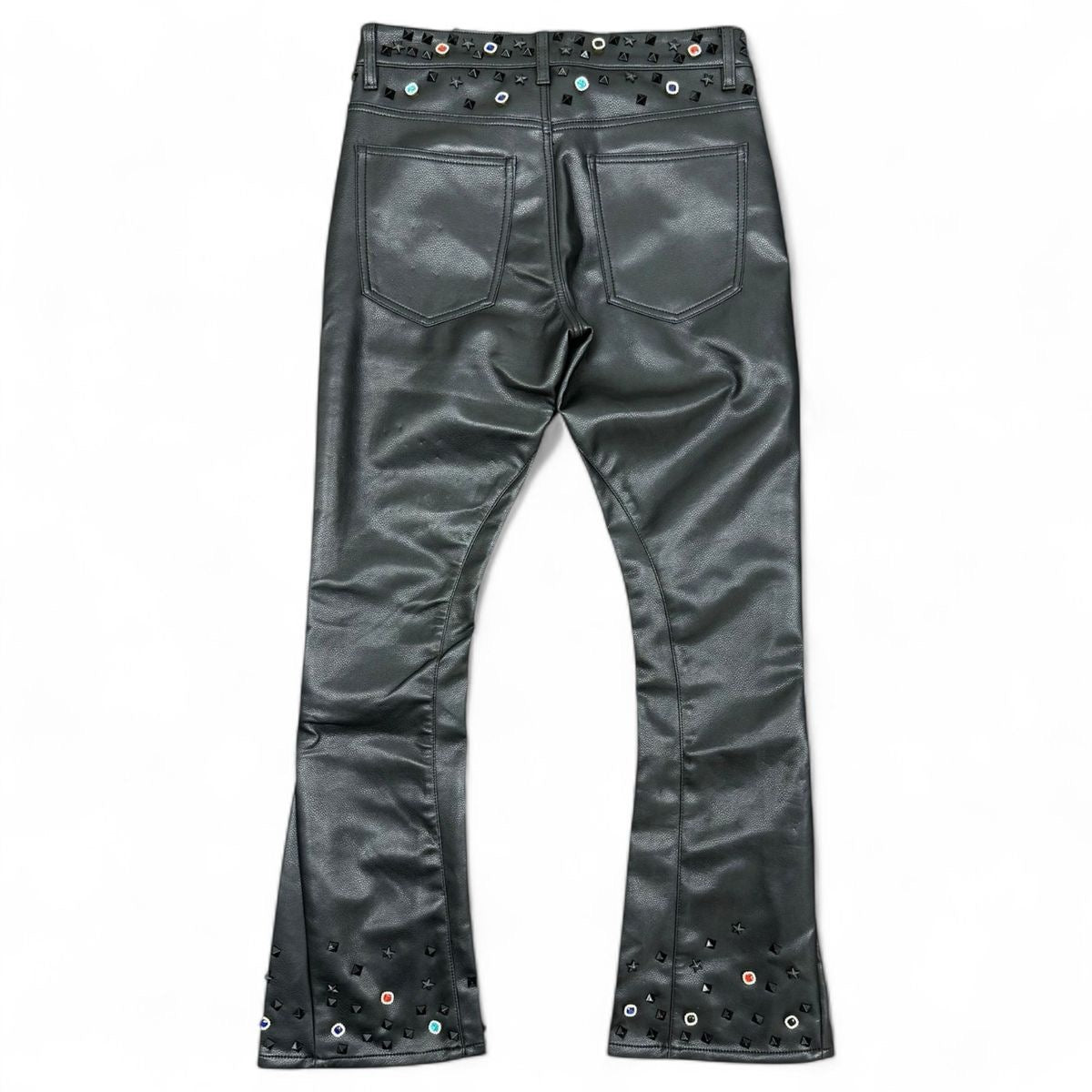 Valabasas "Ion" 33" Stacked Leather Black