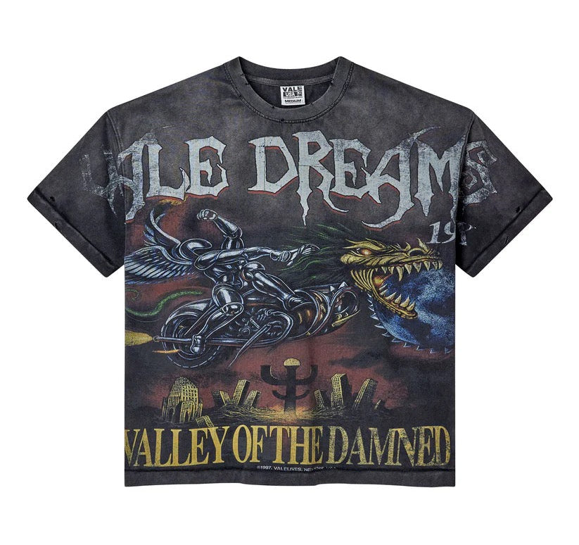 Vale Forever "Ride The Dragon" Tee Black Wash