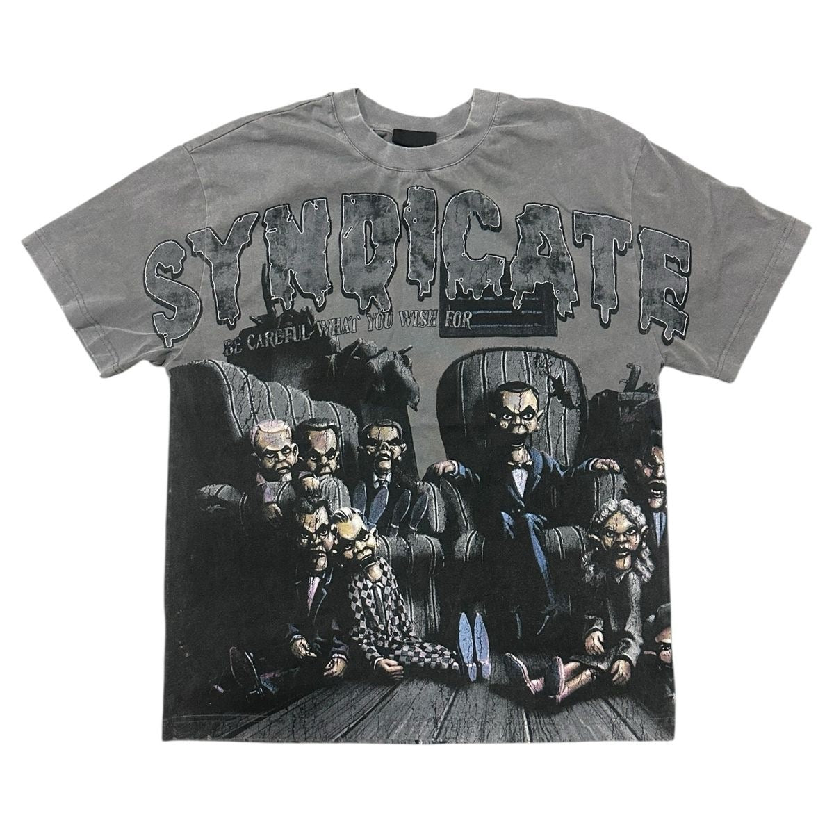 Syndicate "Wishes" Tee Grey Wash