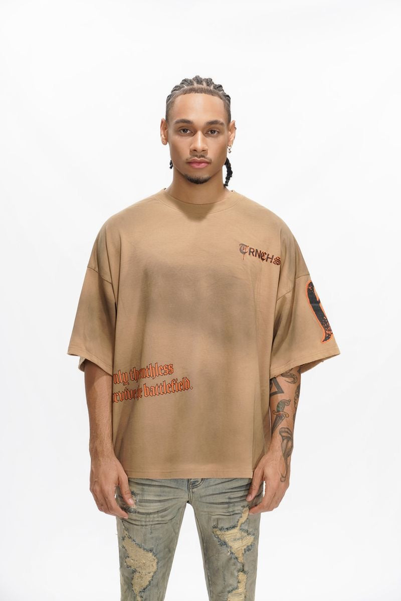 Trnchs "Ruthless Soil" Tee Brown Vintage