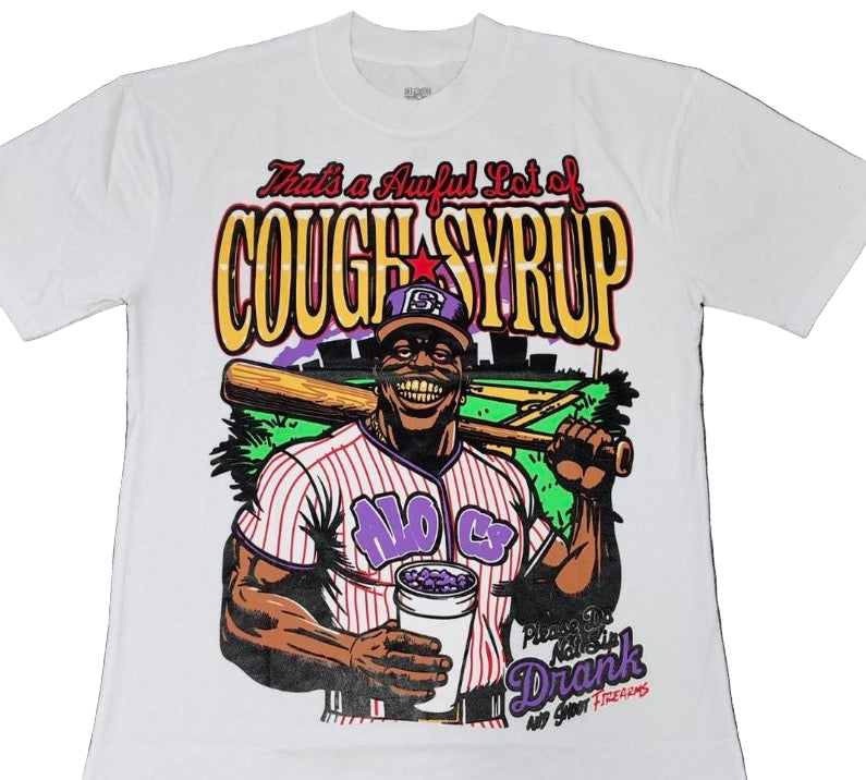 ALOCS " Baseball" Tee White