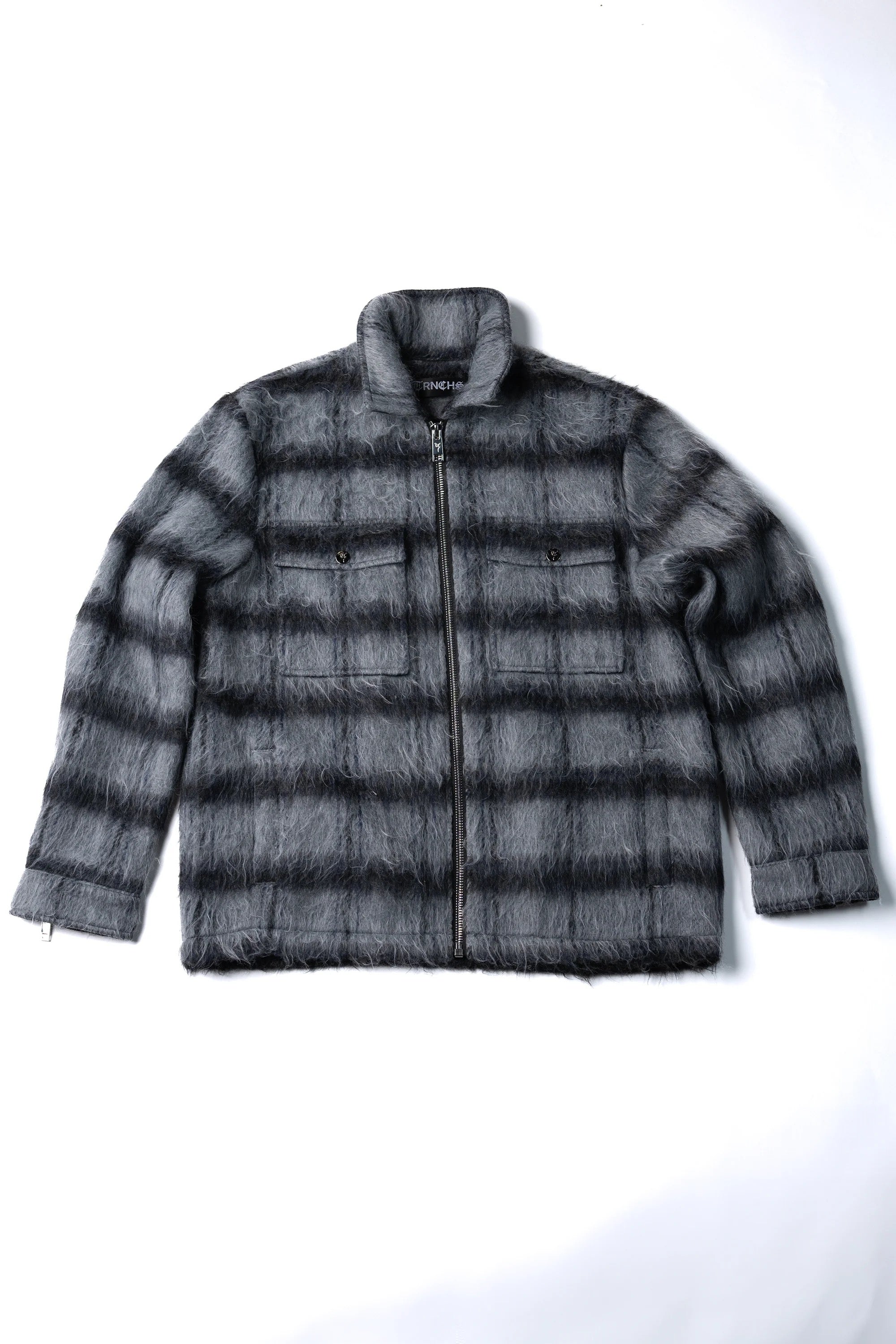 Trnchs "Wolffur" Button Up Navy