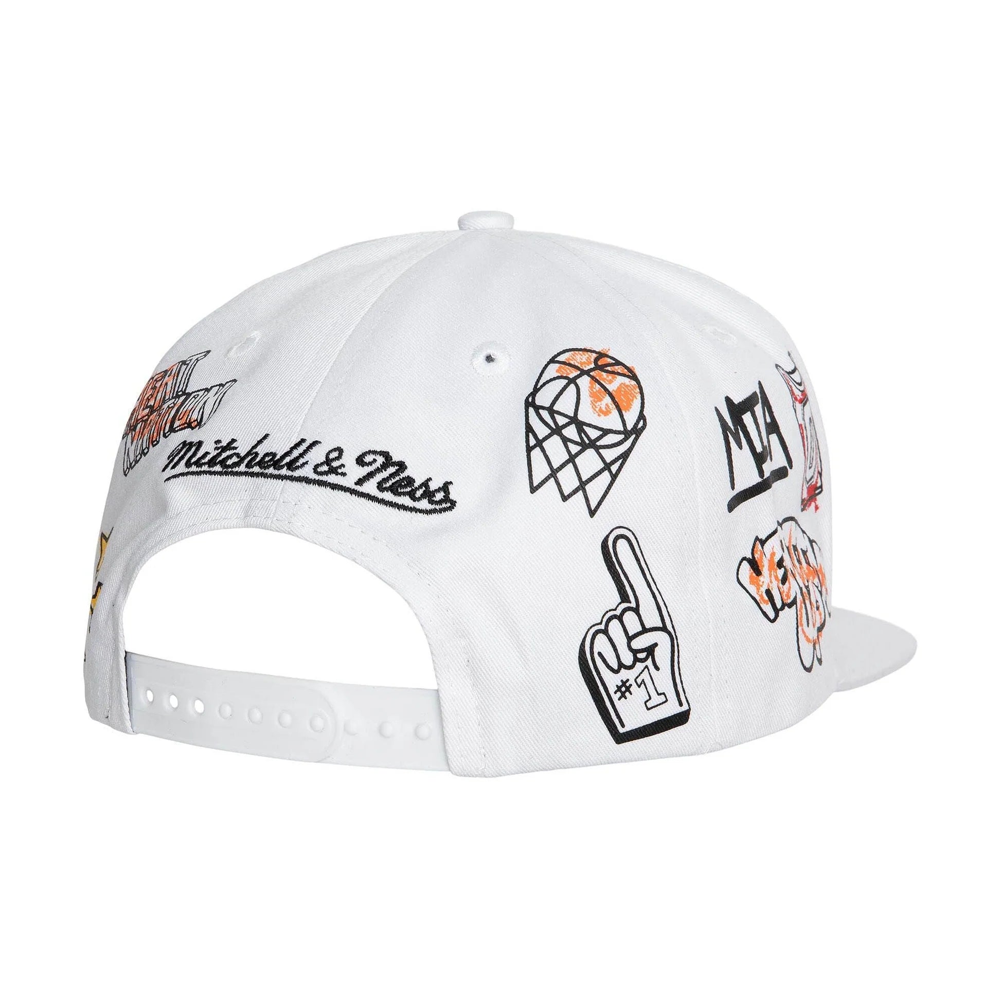 Chicago Bulls White Snapback Hat