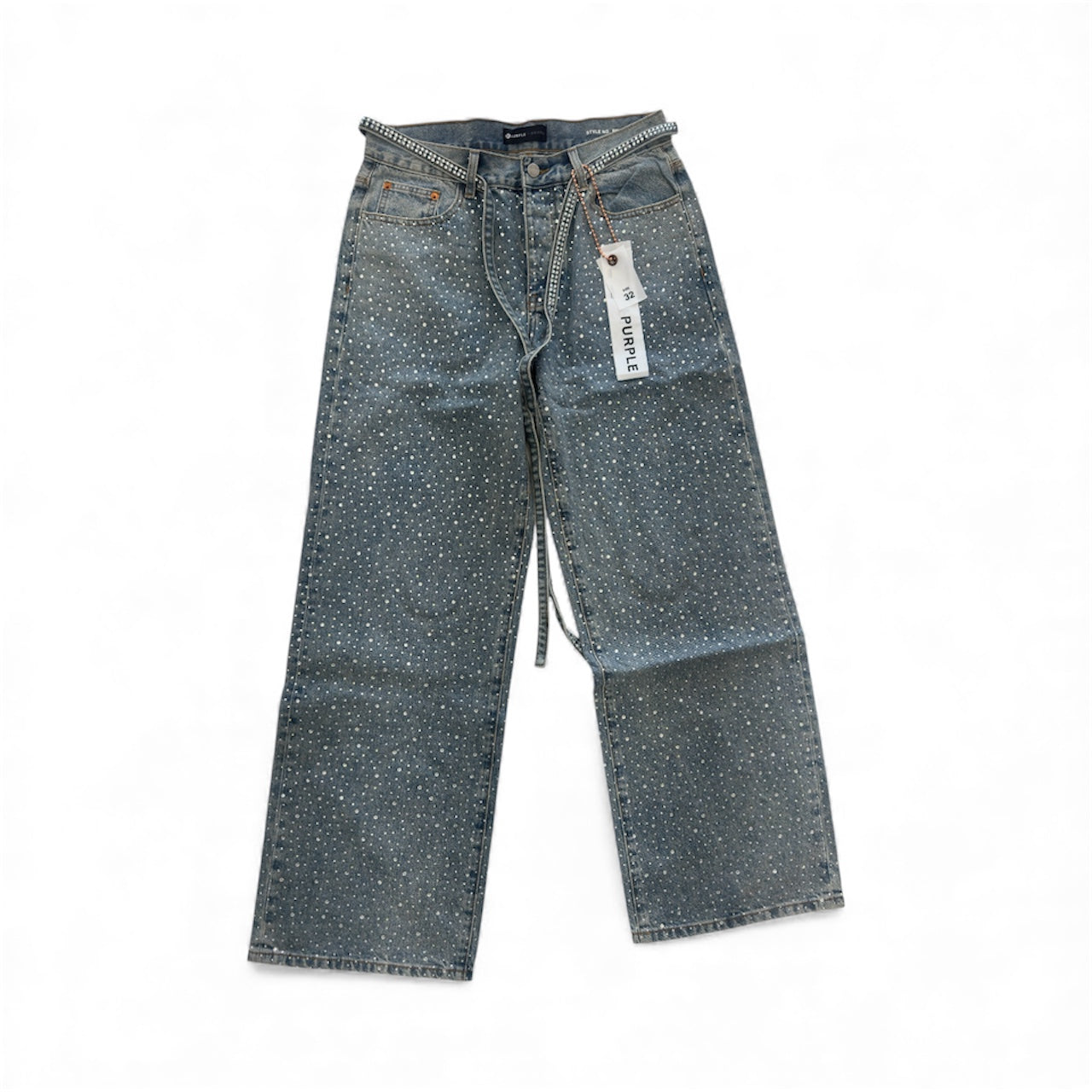 Purple Brand "Diamond" Baggy Pants Light Blue