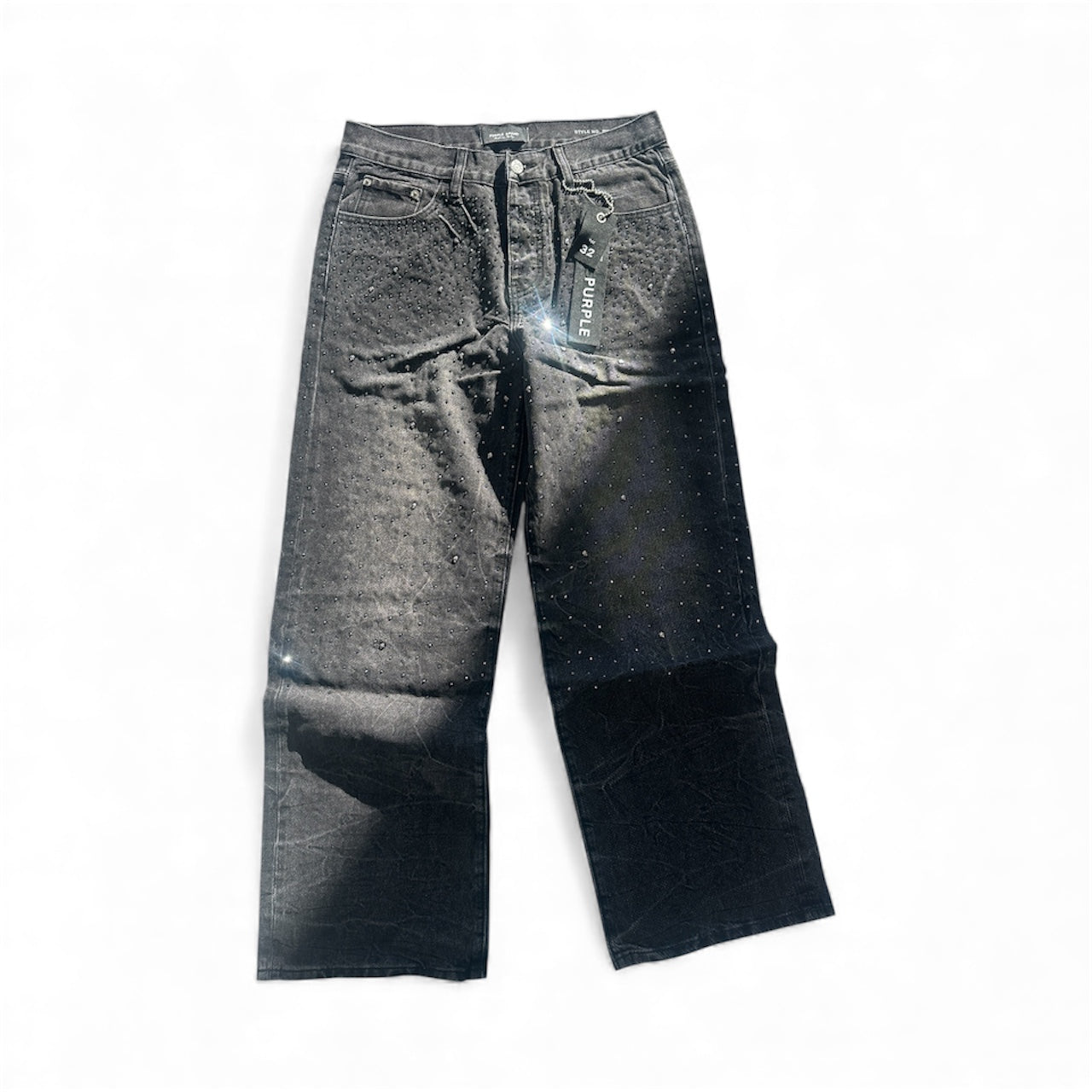 Purple Brand "Diamond" Baggy Pants Black