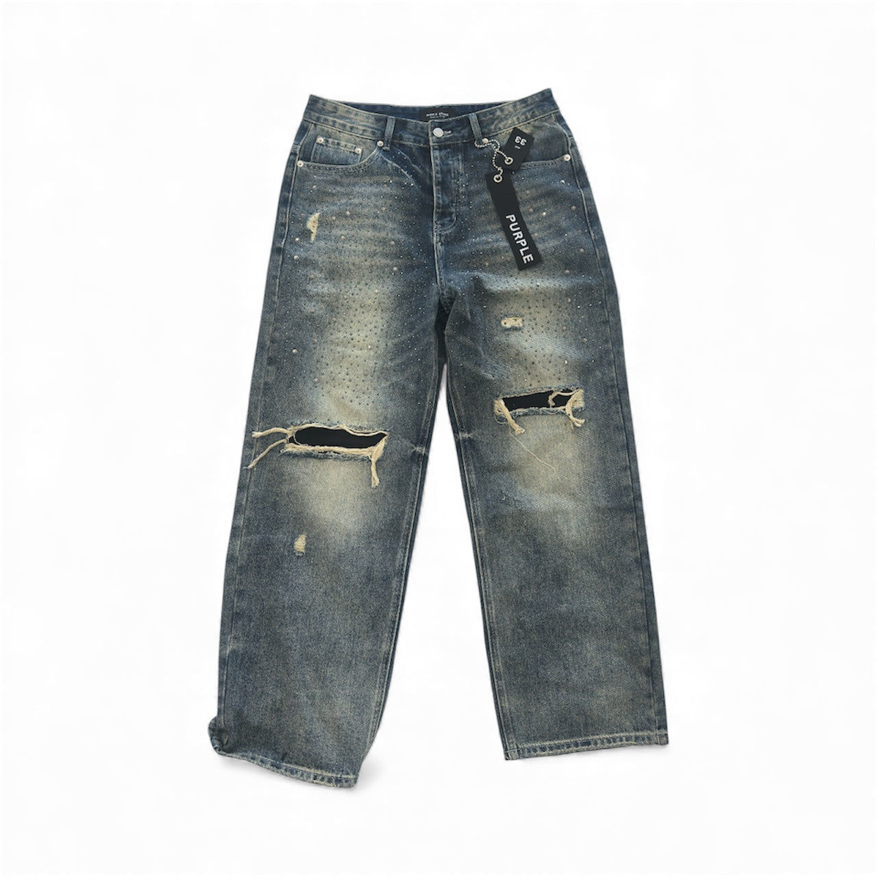 Purple Brand "Diamond" Baggy Pants Wheat Wash