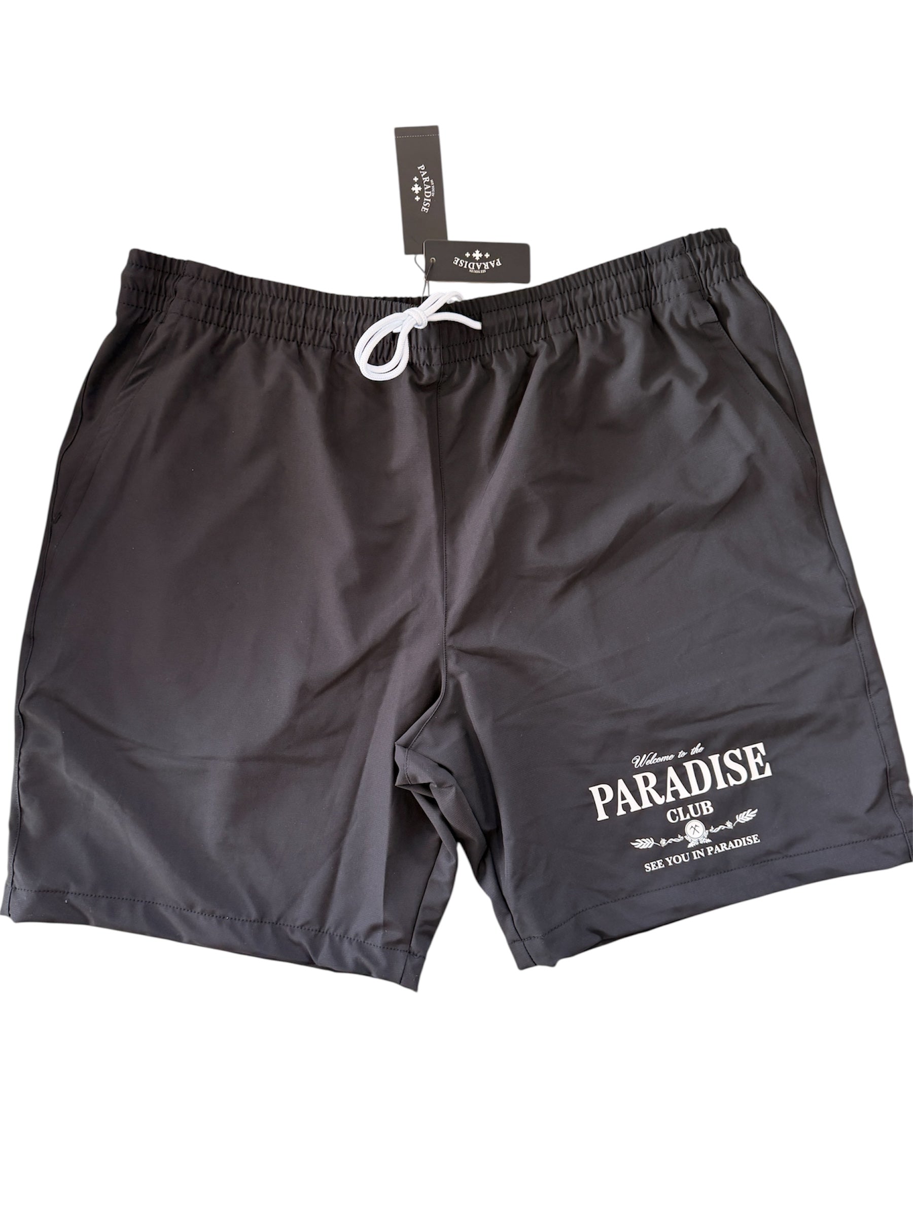 Jordan Craig Paradise Club Drawstring Shorts – Black