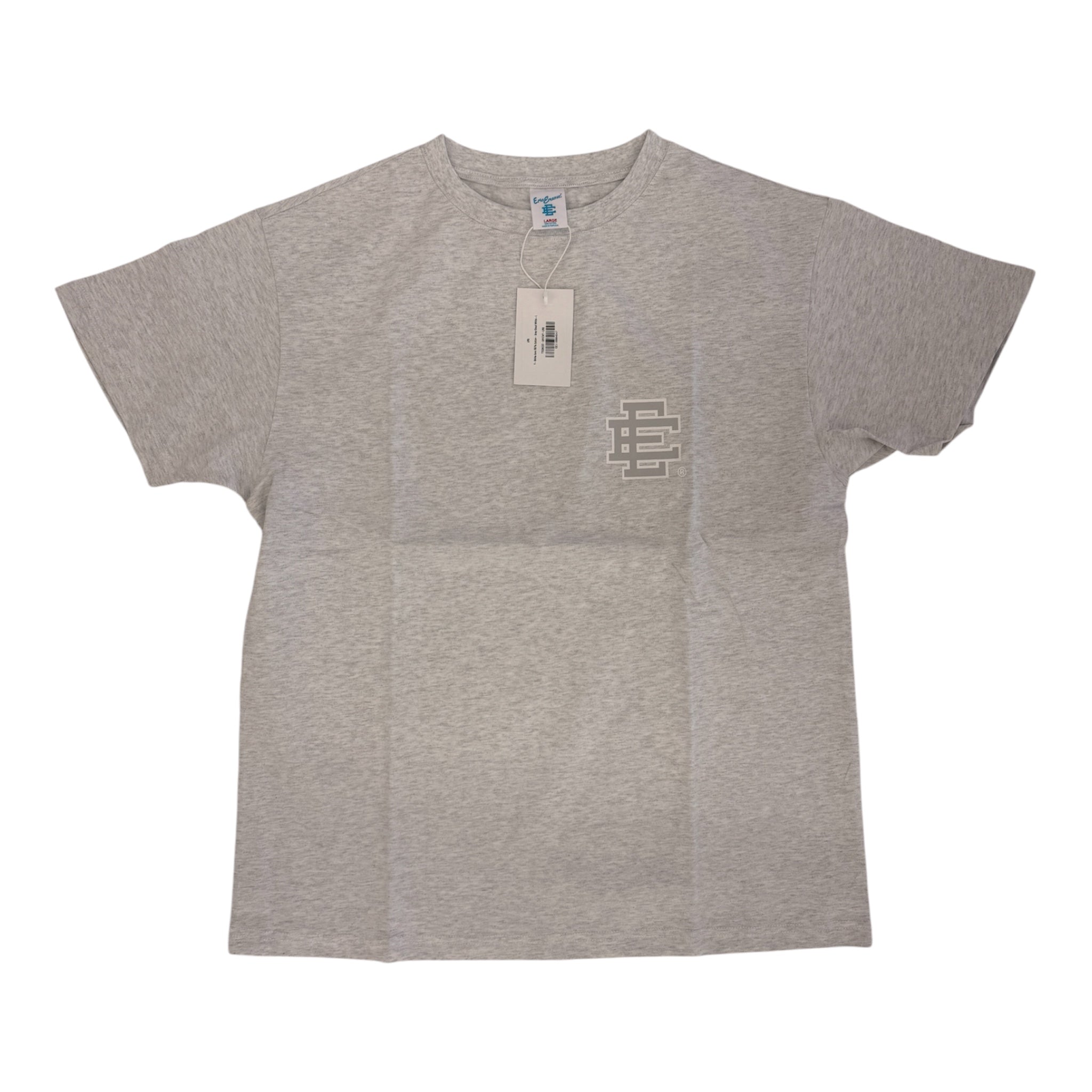 Eric Emanuel Core Logo Tee – Heather Grey (Grey and White Logo)