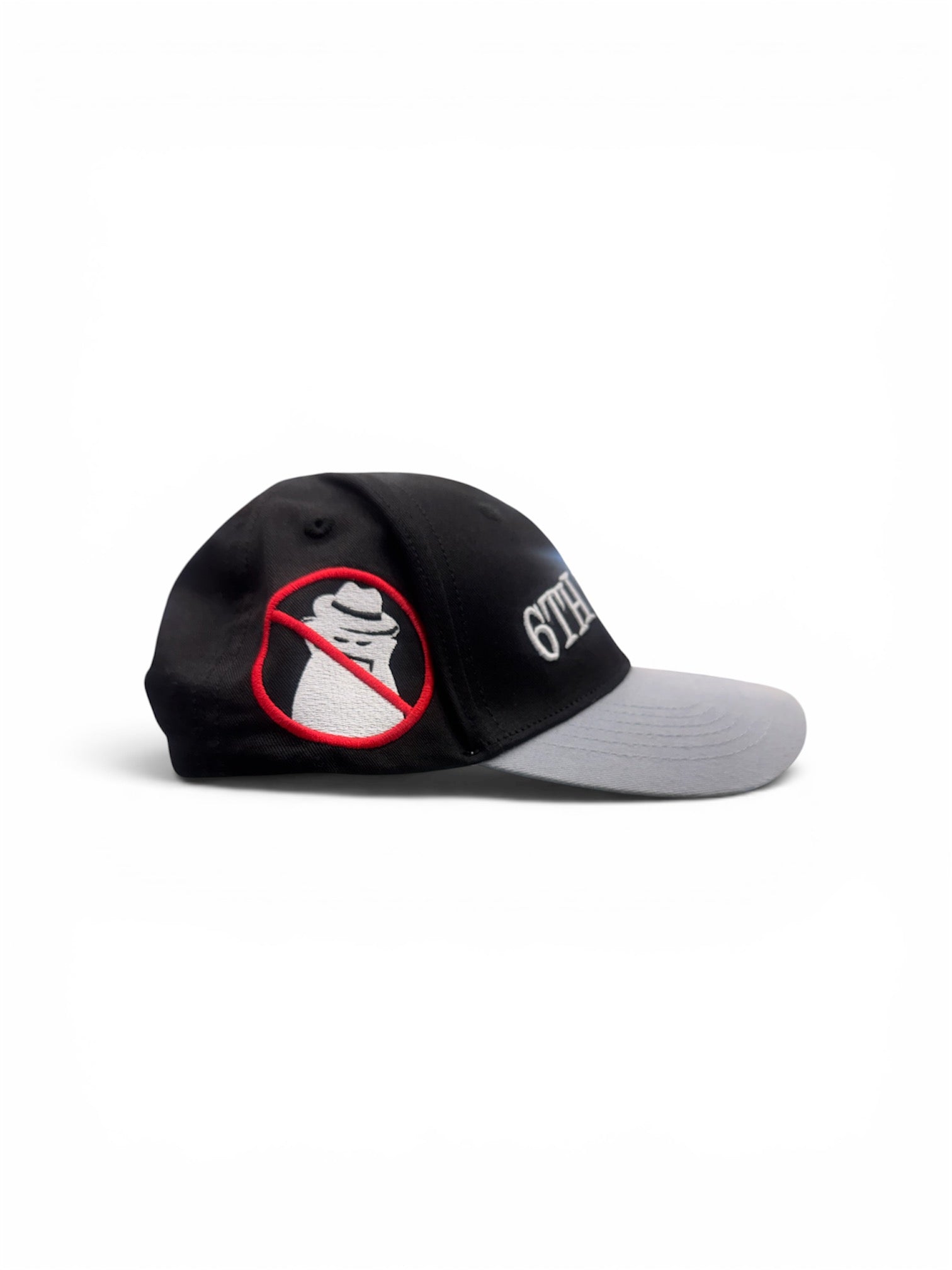 6TH NBRHD Snapback Hat – Black/Gray