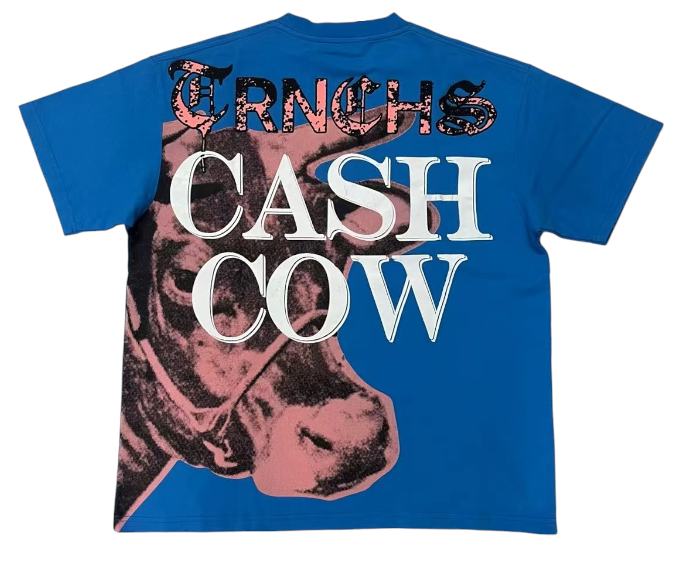 "CASH COW" Sky Blue Tee