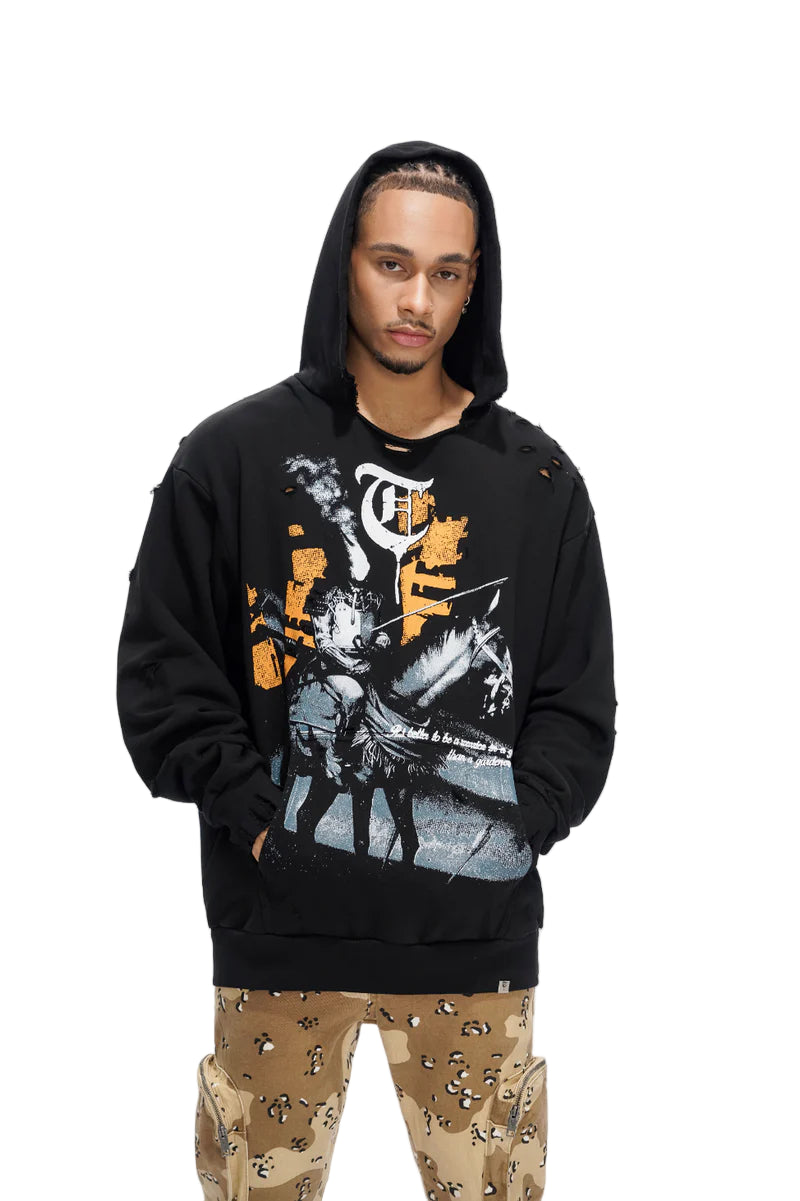 Trnchs "Warrior In The Garden" Hoodie Black