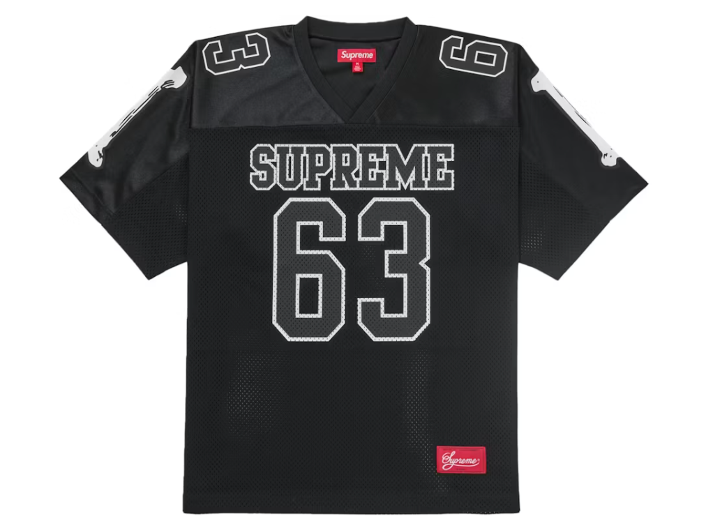 Supreme Bones Football Jersey Black