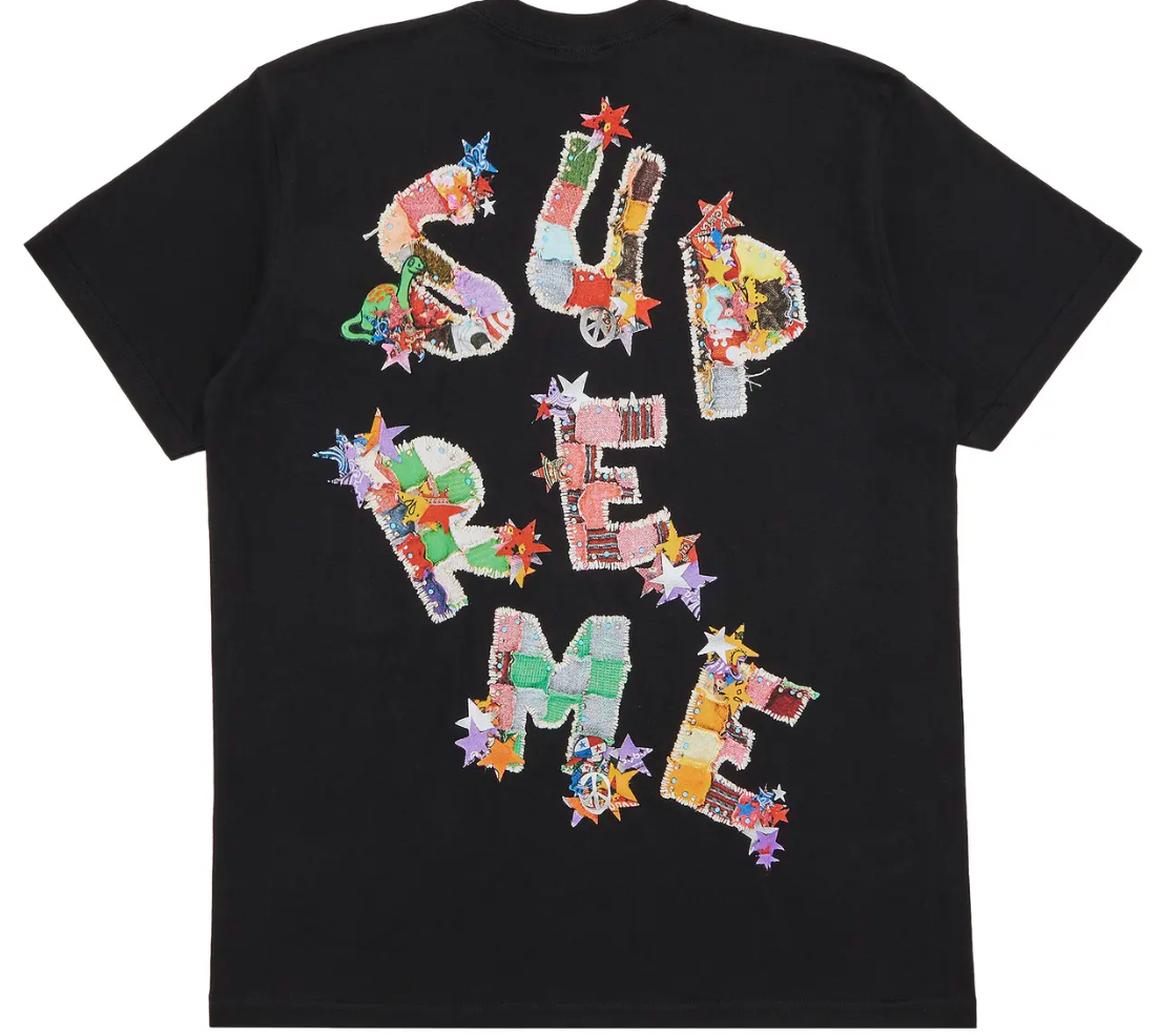 Supreme Patchwork Tee – Black