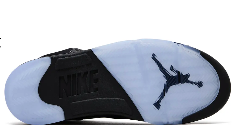 Air Jordan 5 Retro OG Black Metallic Reimagined sneaker, detail view