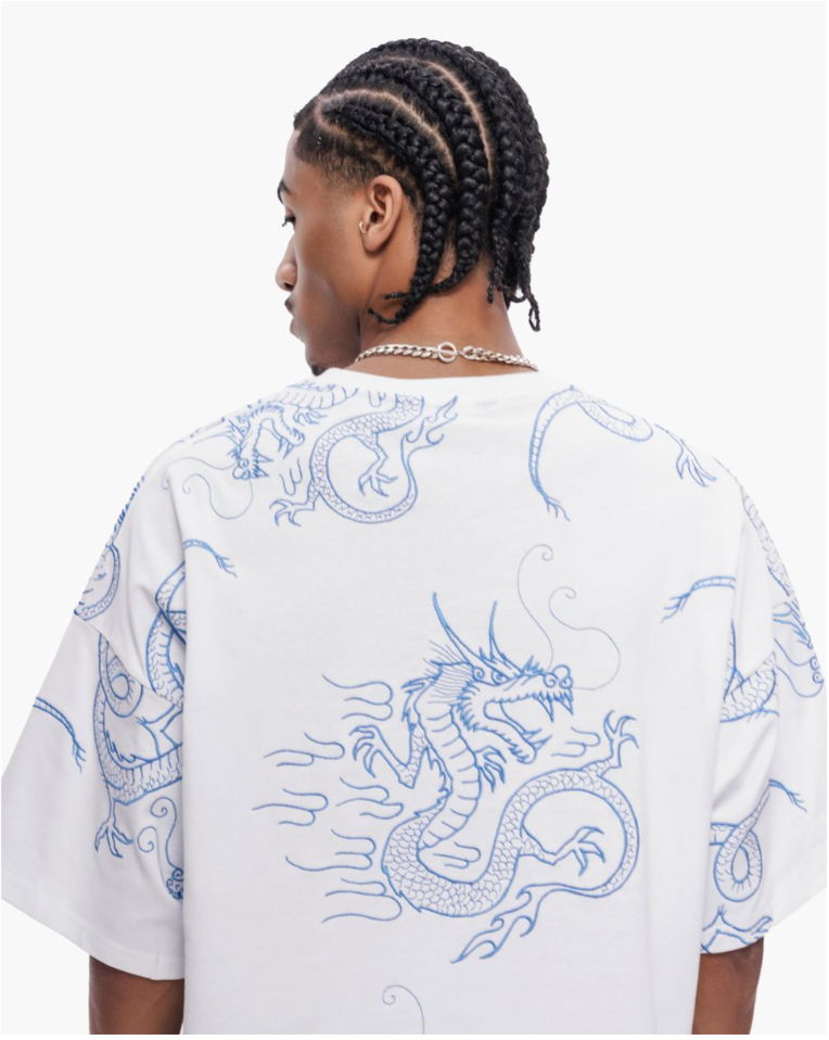 Valabasas 'Yurei' white tee — alternate view.