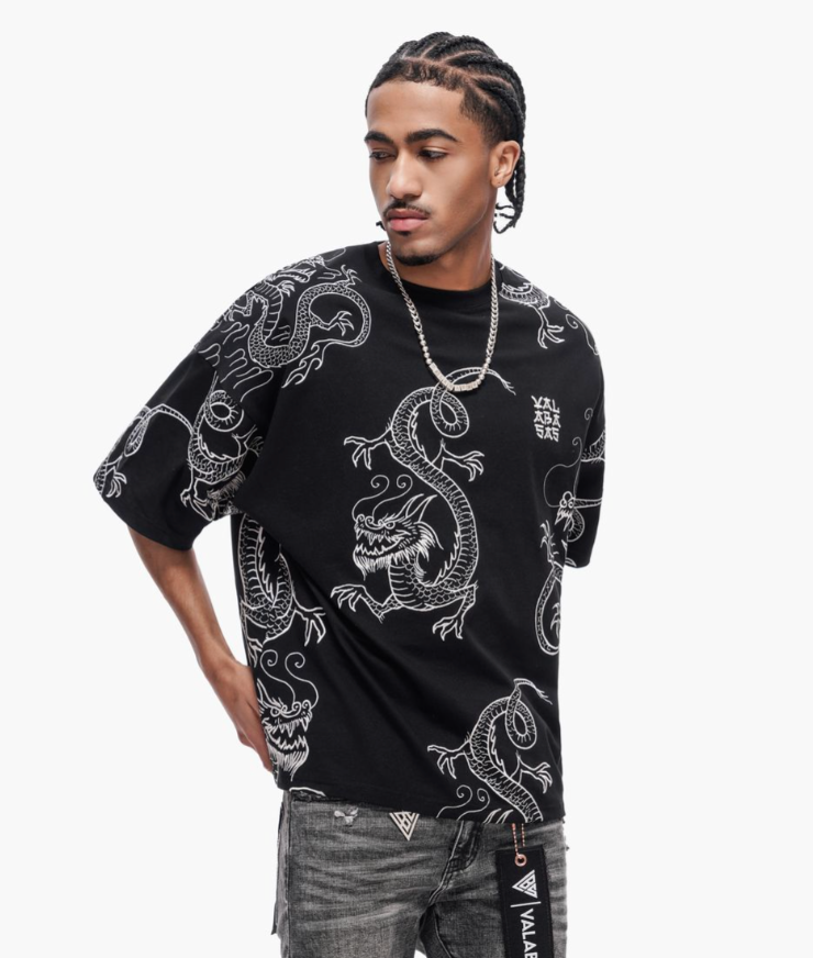 Valabasas 'Seishin' black graphic tee with a bold front print.