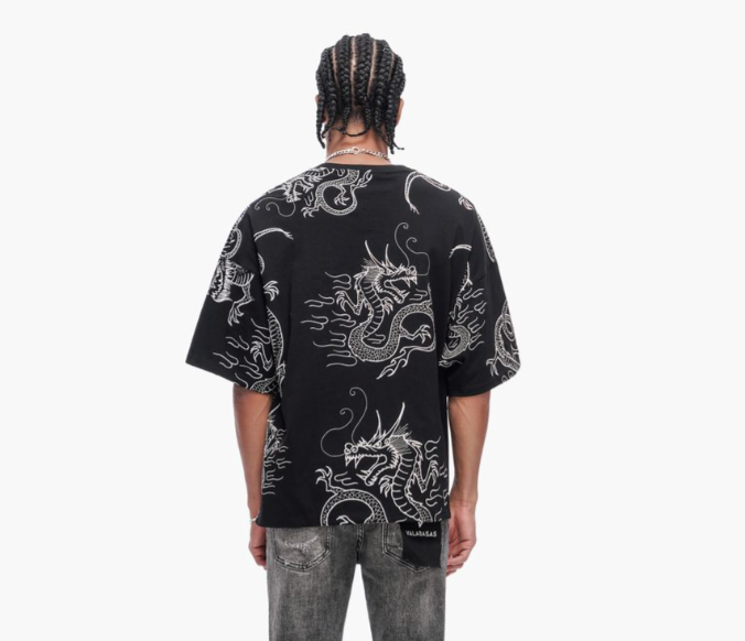 Valabasas 'Seishin' black tee — alternate view.