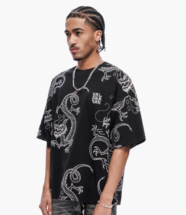 Valabasas 'Seishin' black tee — alternate view.
