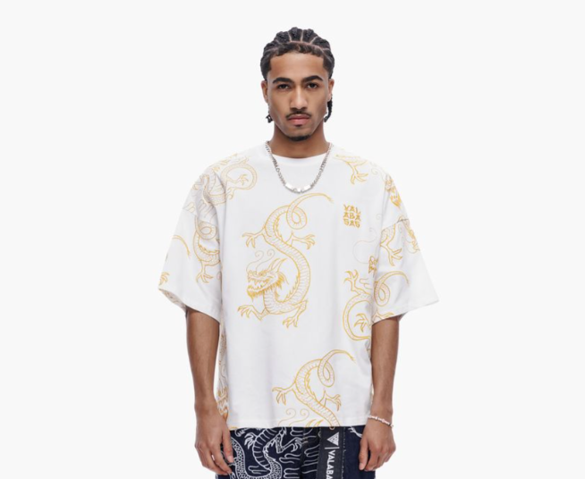 Valabasas 'Seishin' white graphic tee with a bold front print.