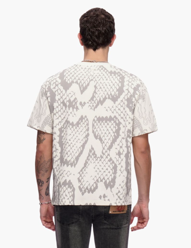Valabasas 'Serpent Fade' white tee — alternate view.