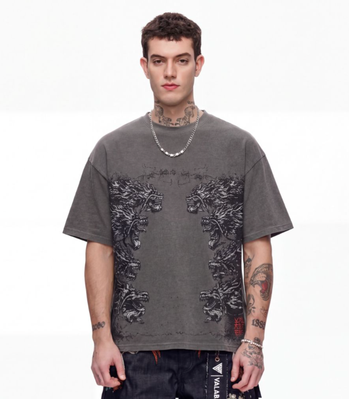 Valabasas 'Ibisu' white graphic tee with a bold front print.