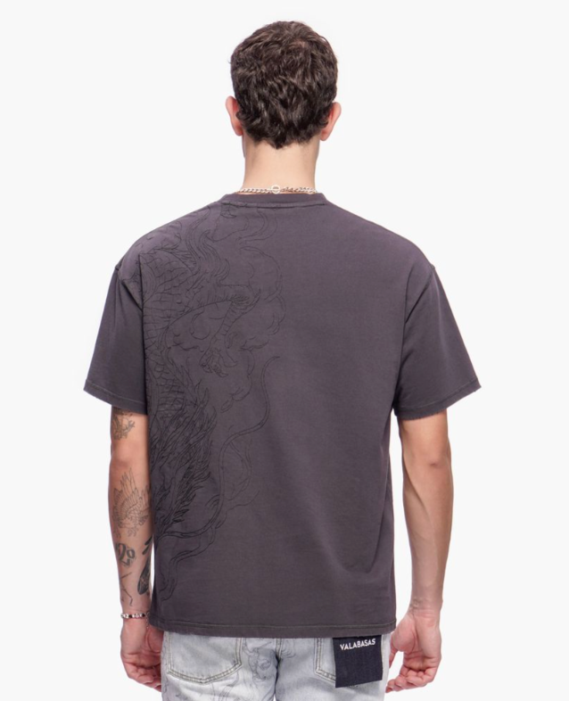 Valabasas 'Mist Temple' grey tee — alternate view.