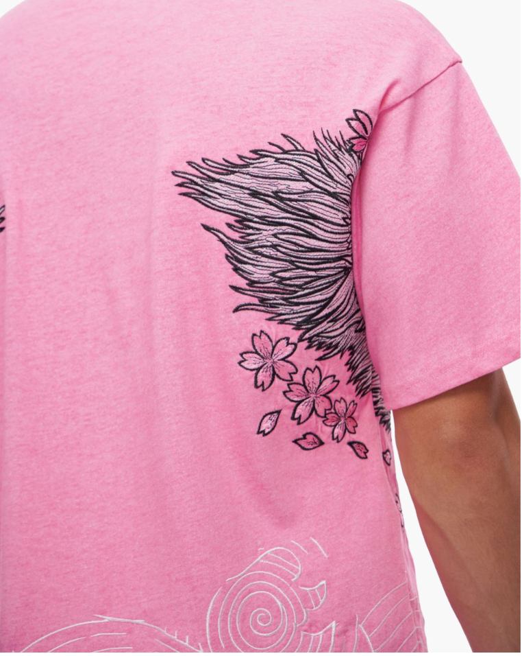 Valabasas 'Ikari' pink tee — alternate view.