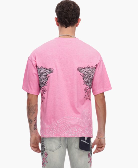 Valabasas 'Ikari' pink tee — alternate view.