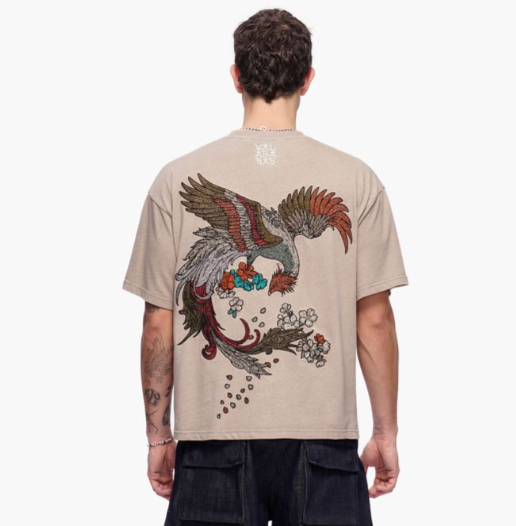 Valabasas khaki tee — alternate view.