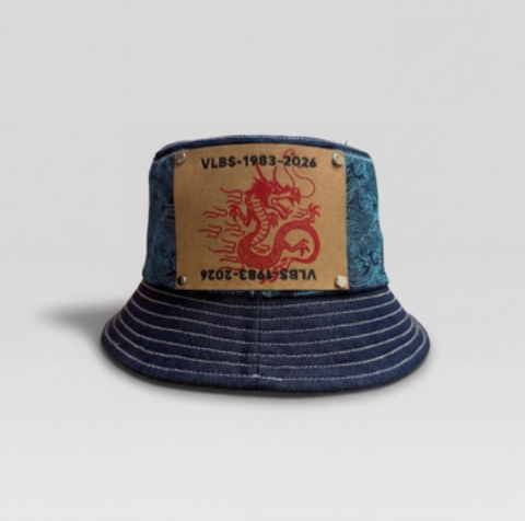 Valabasas 'Choppa' indigo bucket hat.