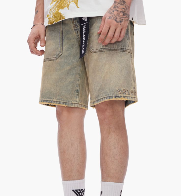 Valabasas “KUROTO” Denim Shorts – Vintage Wash