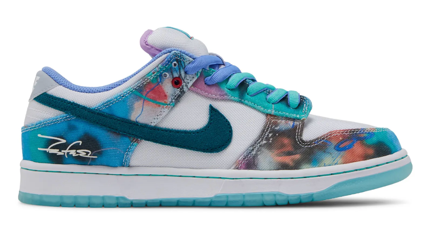 Futura Laboratories x Nike SB Dunk Low "Bleached Aqua" (2024)