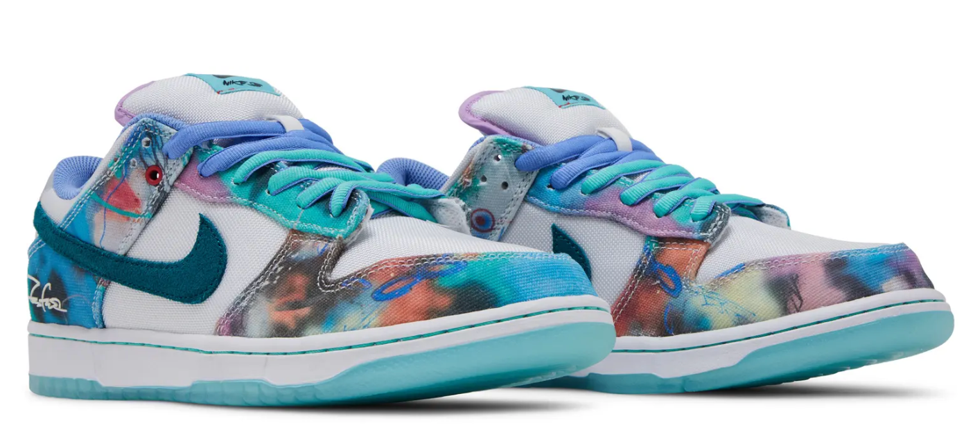 Futura Laboratories x Nike SB Dunk Low "Bleached Aqua" (2024)