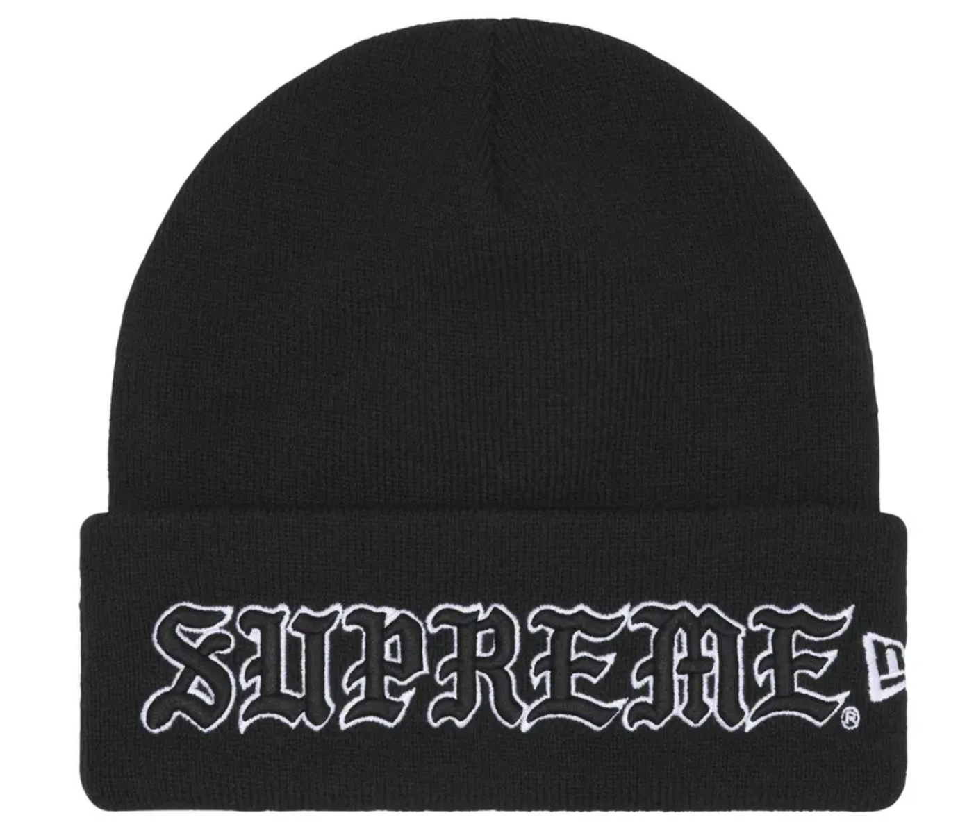 Supreme New Era Old English Beanie 'Black'