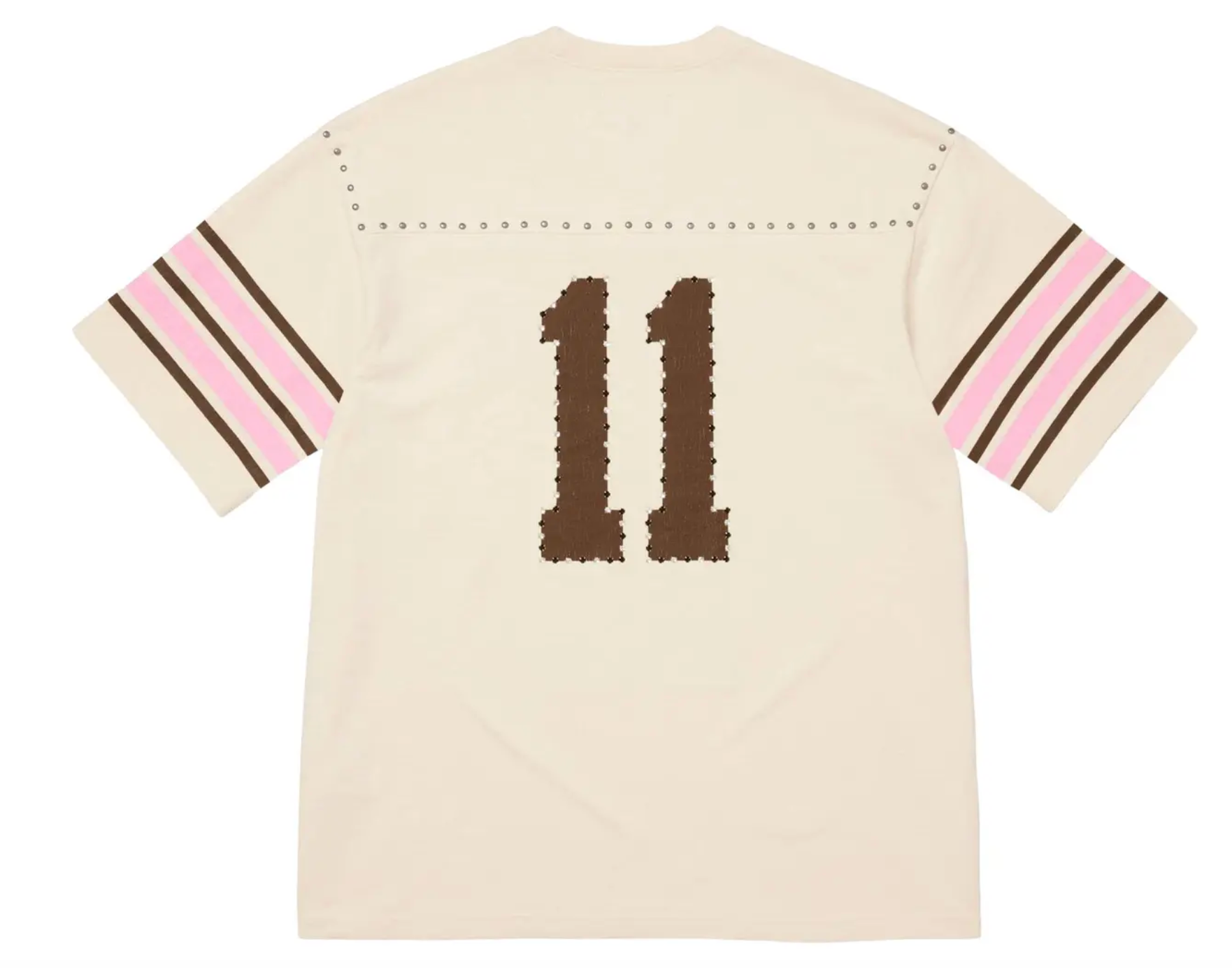 Supreme Studded Short-Sleeve Top 'Cream'