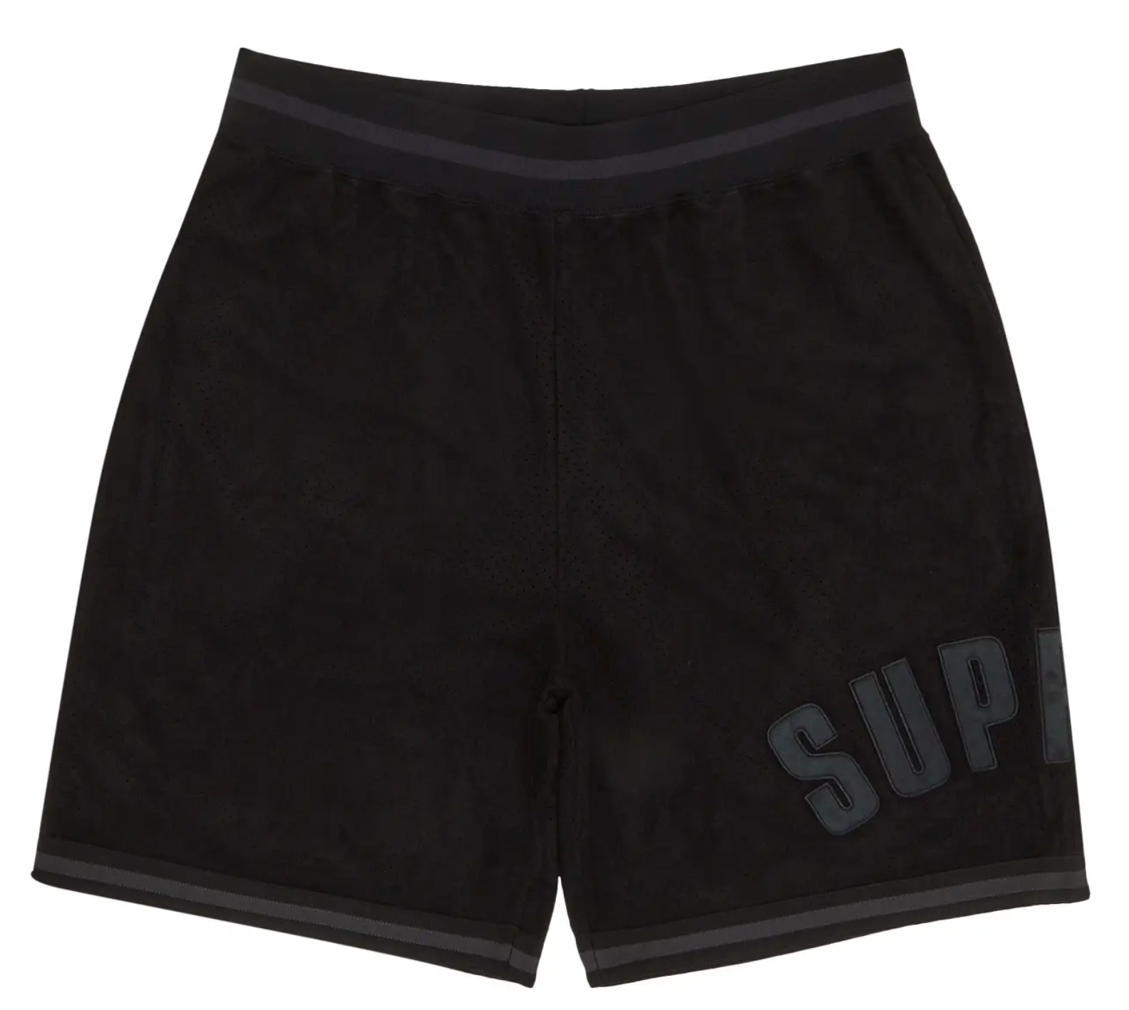 Supreme Ultrasuede Mesh Short 'Black