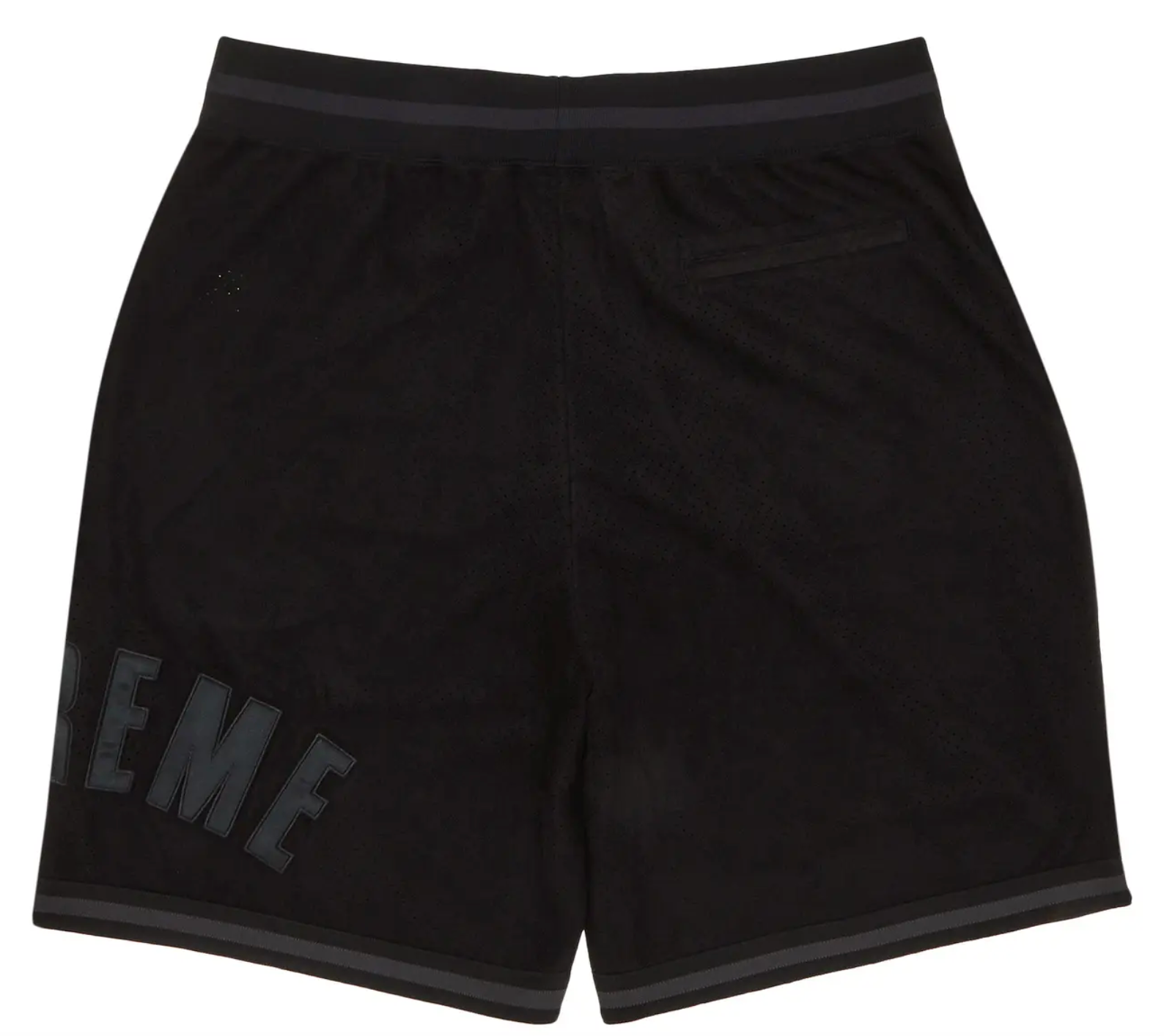 Supreme Ultrasuede Mesh Short 'Black