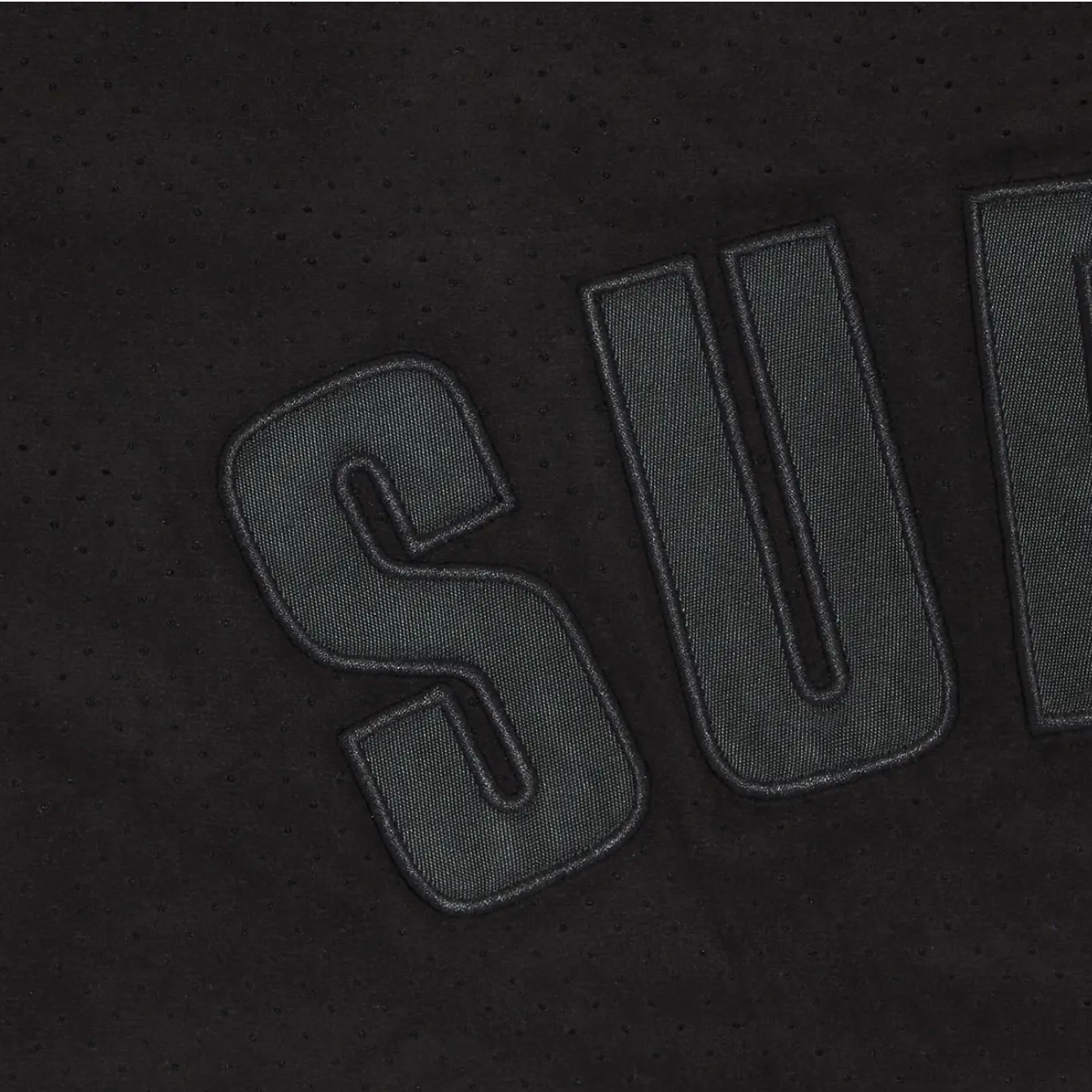 Supreme Ultrasuede Mesh Short 'Black