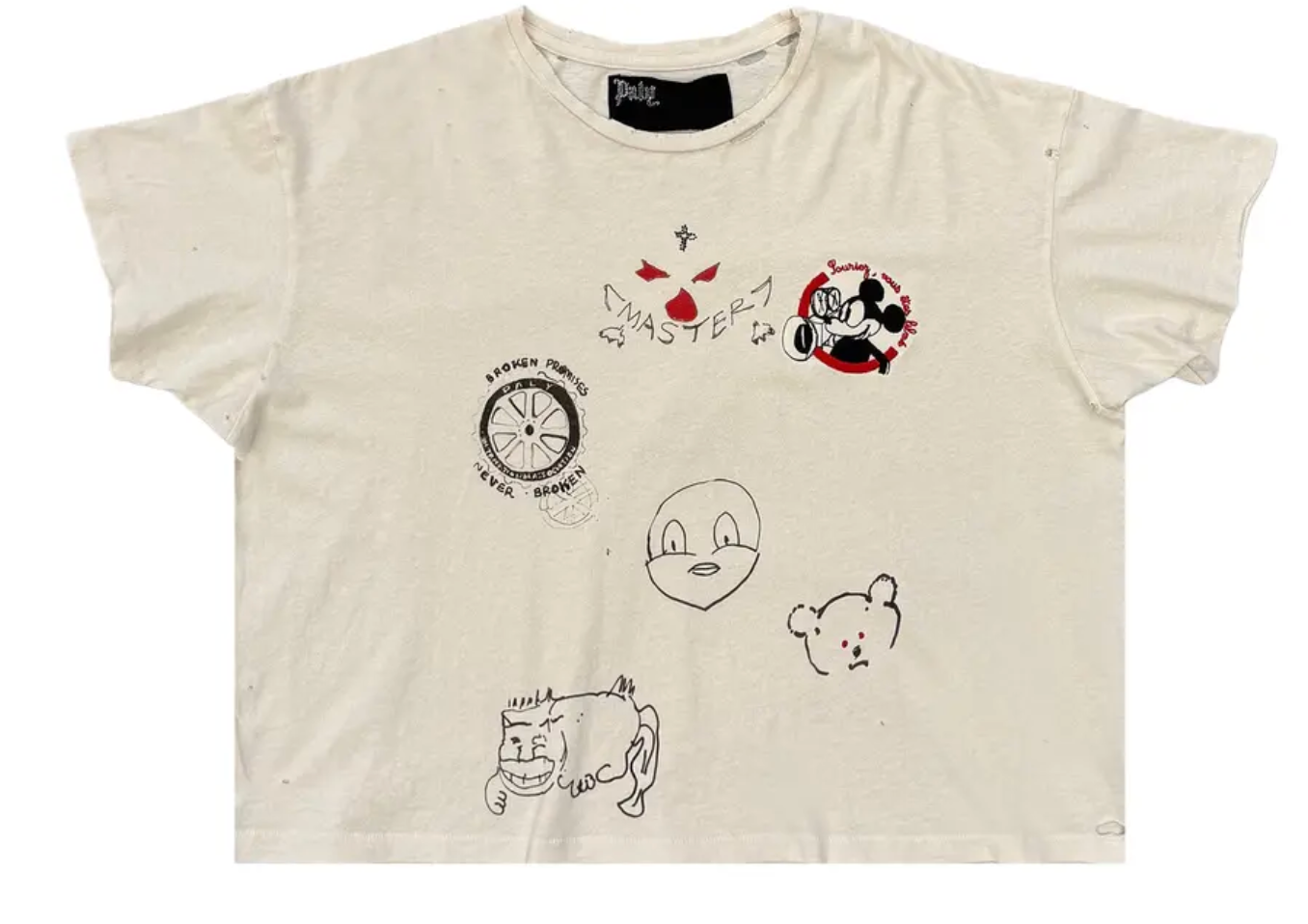 Paly Hollywood Signature Tee 'Vintage Cream'
