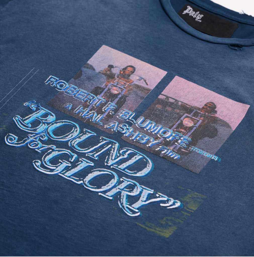 Paly Hollywood 'Bound for Glory' Navy Tee