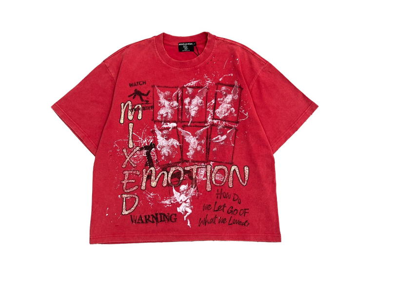 Mixed Emotion "Crimson" Red Tee