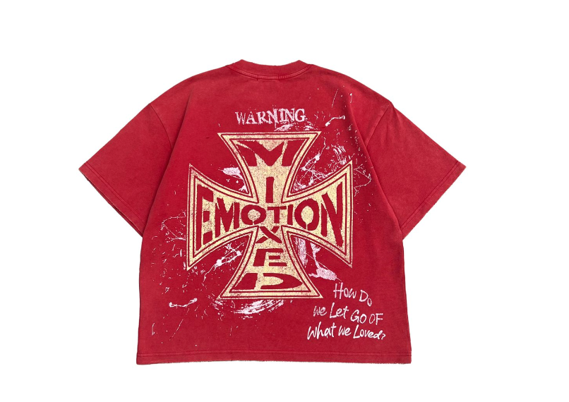 Mixed Emotion "Crimson" Red Tee